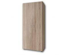 BASE Armadio senza tempo in rovere sonoma - Armadio versatile con un sacco di spazio - 80 x 177 x 52 cm