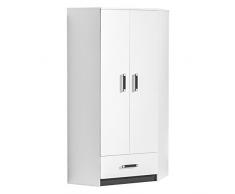 SMARTBett - Armadio angolare con 2 ante e 1 cassetto, colori assortiti