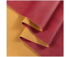 Rosso Tessuto Ecopelle Materiale In Pelle PU Borsa Morbida Tessuto In Pelle Divano Tessuto Fatto A Mano Motivo Litchi Fai Da Te Similpelle Comodino Pelle Artificiale（Larghezza 138cm）(Size:3M×1.38M)