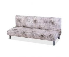 VanderHOME Copridivano 3 posti,Copridivano Clic Clac Stretch Fodera per Divano Fodera per Cuscino futon Letto Copridivano Completo Pieghevole Senza Braccioli per Camera da Letto 3 posti Lana