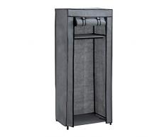 Axentia Armadio Pieghevole, Nero/Grigio, ca. 60 x 148 x 45 cm