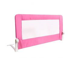 Tatkraft Guard Barriera Letto Pieghevole Rosa in Acciaio/Poliestere/Plastica 120X47X65cm