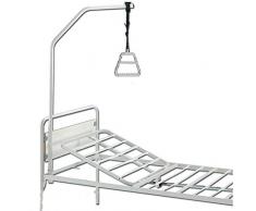 Alzamalati Da Letto Per Disabili E Anziani, Asta Sollevamalati Dotato Di Attacco A Letto Con Resistente Struttura Tubolare In Acciaio Rinforzato E Maniglia Con Cinghia Regolabile – Orginale Cura Farma