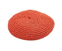 Colore solido berretto artista berretto casual traspirante donna francese per baseball Cap titolare armadio, Colore: rosso, Taglia unica