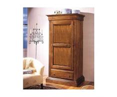 Estea Mobili - ARMADIO 1 ANTA 1 CASSETTO LEGNO MASSELLO L 96 P 56 H 197 - 1706A - Come foto