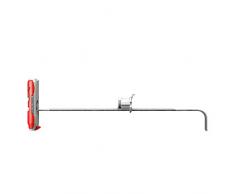 Fischer Duotec 12 – Tasselli a levetta per Il Fissaggio di Guardaroba, pensili e Molto Altro Ancora cartongesso – 10 Pezzi – Art. n. 542796, Grigio/Rosso