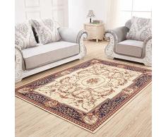 Tappeto orientale, Tappeto Classico da Salotto Stile Persiano, Moderno Stile Floreale, Soggiorno, Camera, Sala da Pranzo, Corridoio