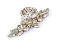 Antico Maniglie Manopola 103mm Argento Rosa per Porta Mobili Cassettiera
