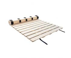 HYDT Rete a doghe Doghe in Legno Massello Full Size per Letti a Castello/Letto Singolo/Lettini da Giorno, Bordo Pieghevole Pieghevole Supporto per Materasso 0.8/1/1.2/1.5m di Larghezza