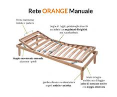 Evergreenweb - Rete una Piazza e Mezza 120x195 a Doghe in Legno Naturale Alzata Manuale ALZA TESTA e PIEDI Pieghevole Ortopedica Base Letto o Materasso con Regolatori Rigidità Gambe Smontabili OFFERTA