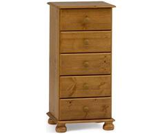 Steens - Richmond, Cassettiera stretta, in pino