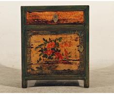 opium outlet Box Armadio Cinese Stile coloniale cassettiera Comodino Stile Vintage Shabby Chic Motivi Colorati, Design 3