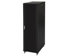 LINK Armadio rack 19 42 Unità, dimensioni (A) 2055, (L) 600, (P) 600 mm. colore grigio, porta traforata con 2 ante
