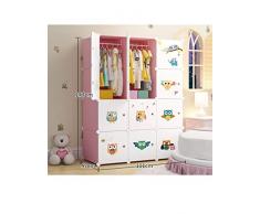 JHDDP3. Armadio Armadio for Bambini Cartoon Baby Baby Kid Combinazione Plastica Plastica Semplice Guardaroba Gruppo Armadio di archiviazione, V (Color : T)