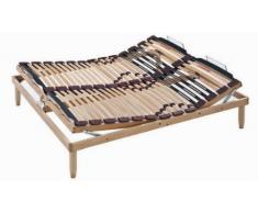 Lemon Rete Manuale a doghe in Legno Matrimoniale 170x200 cm con Ammortizzatori