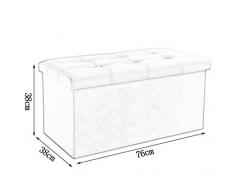 Storage stool Sgabello rettangolare in similpelle/sgabello per adulto/porta scarpiera/comodino multifunzione/sgabello pieghevole/a scelta (Colore : C, dimensioni : 76 * 38 * 38cm)