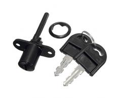 XZANTE in Lega di Zinco Computer Desk Cabinet Mailbox Cassetto Armadio Locker Cam Lock Chiavi, Nero