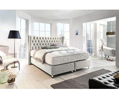 Schlichter Mobili Letto boxspring Ludwig III, Crema, 180 x 200 cm
