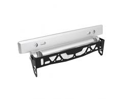 Como auto auto angolo regolabile tono argento nero Portatarga Bracket