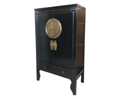 OPIUM OUTLET Comò cassettiera credenza consolle Credenza mobili Armadio Matrimonio armadietto Cinese Asiatico Orientale Antico Vintage Shabby-Chic Comodini Cinesi Camera da Letto