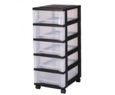 19,1 x 25,8 x 22 cm alfabeto tema plastica CFS-A5 Stile Chest Scaffale design Ufficio 3 cassetti 6 L Iris Ohyama