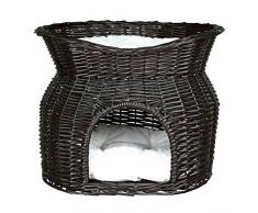 Grotta di vimini con letto sulla parte superiore - 54 × 43 × 37 cm