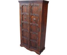 Guru-Shop Cabinet Coloniale, R356 Armadio, Legno, 180x90x40 cm, Armadi Armadi