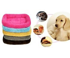 Xiaoyu Inverno Caldo e Confortevole Cane Gatto da Compagnia Gatto Dormire materassino Letto per la casa per Animali Domestici/Cuccia/Gabbia/Gabbia/Letto a baldacchino, Rosa, M