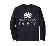 Namastay In Letto Divertente Zen Yoga Buddismo Maglia a Manica