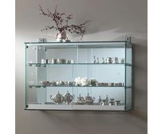 Vetrinetta Pensile cm 78x25x55h con 2 Ripiani Interni