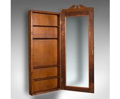 Vetrina del negozio di antiquariato, inglese, quercia, vetrina di vetro, vendita al dettaglio, edoardiano