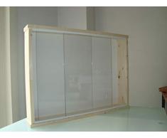 VETRINETTA PENSILE 70X50X10 CON 3 RIPIANI.