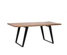 Tavolo da Pranzo Moderno con Piano in Legno 200x100cm Jaipur