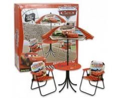 CARS PATIO SET CON TAVOLINO,2 SEDIE E OMBRELLONE
