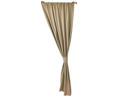 Amazon Basics - Tenda Termica Isolante Oscurante con 2 fermatenda, 1 pannello, 135 x 244 cm - Marrone