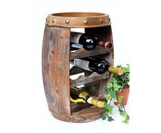 Scaffale-vino Botte vini 1555 Bar Porta-bottiglie 50cm per 8 bottigl. Scaffale Botte Botte-legno