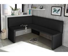 MyStyleWood - Panchina ad angolo da cucina “Olga”, spessa imbottitura, in ecopelle, facile da pulire, struttura in legno resistente