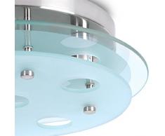 LED Lampada da Soffitto - CEE: A++ a E, Ø32cm, 5xG9, Rotonda, Dimmerabile, IP20, Moderna - Riflettore a Parete, Luce di Vetro - Per Bagno, Cucina, Camera, Corridoio, Balcone, Soggiorno