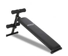 Panca per Addominali - Pieghevole, Altezza Regolabile (48-60cm), Nero - Panca Reclinabile, da Palestra