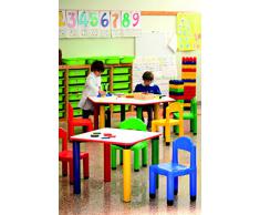 Italveneta Didattica 015 - Tavolo Quadrato, 65 x 65 cm x Altezza 52 cm