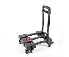 Camion a mano pieghevole, carrello per bagagli a servizio pesante con 6 ruote, carrelli portatili per camion pieghevole per trasloco, viaggi, shopping, utilizzo dellufficio,A