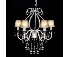 vidaXL Lampadario con 6 Paralumi Illuminazione Ingresso Luce Lampada Sospesa