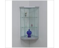 VETRINETTA ANGOLARE DA PARETE art. VM504TC (SILVER)