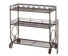 Vanra Portaspezie da Cucina Piano Barattoli Di Spezie supporto scaffale Organizer nero, Acciaio, Black, 3 Tier with Paper Towel Rack