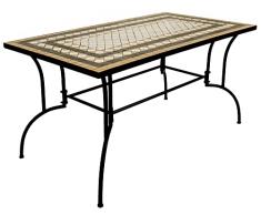 Tavolino Da Balcone TecTake - Piano In Mosaico Di Pietra, Ribaltabile - Portata 20 Kg - Foto 5