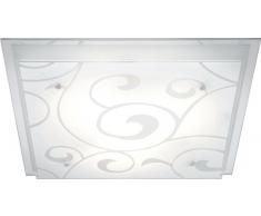 PLAFONIERA METALLO BIANCO, LAMPADINE ESCLUSE: 3xE27 ILLU 60W Art. 48062-3, led, argento