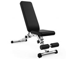 LLSS Panca Regolabile Pieghevole,Panca Palestra Multifunzione Attrezzi Fitness Casa,Panca Addominali Portatile per Esercizi di Fitness e Allenamento e Pesi