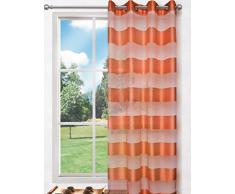 Splendid Collezione Florence - Tenda con Occhielli, 140 x 245 cm, Colore Arancione
