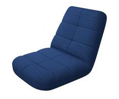 bonvivo Easy Lounge, Sedia Pieghevole Regolabile con Schienale, Sedia Portatile per Casa o Ufficio Ideale Come Poltrona Relax da PC o Cuscino da Meditazione e Yoga - Disponibile in Blu e Grigio