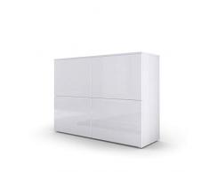 Kofkever Comò Moderno Bianco Skate, Mobile Soggiorno, credenza di Design